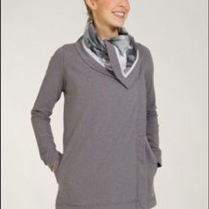 Lululemon Blurred Gray Savasana Wrap Jacket